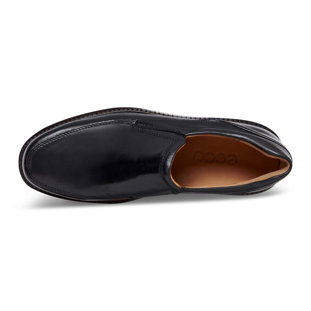 ECCO Mens Slip On Black - Holton Apron Toe - QVG-317820